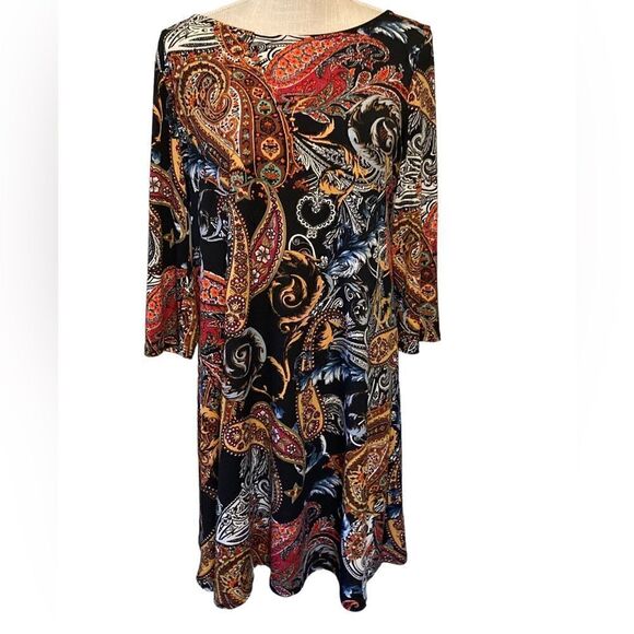 MSK  Paisley Dress Medium - Picture 7 of 8